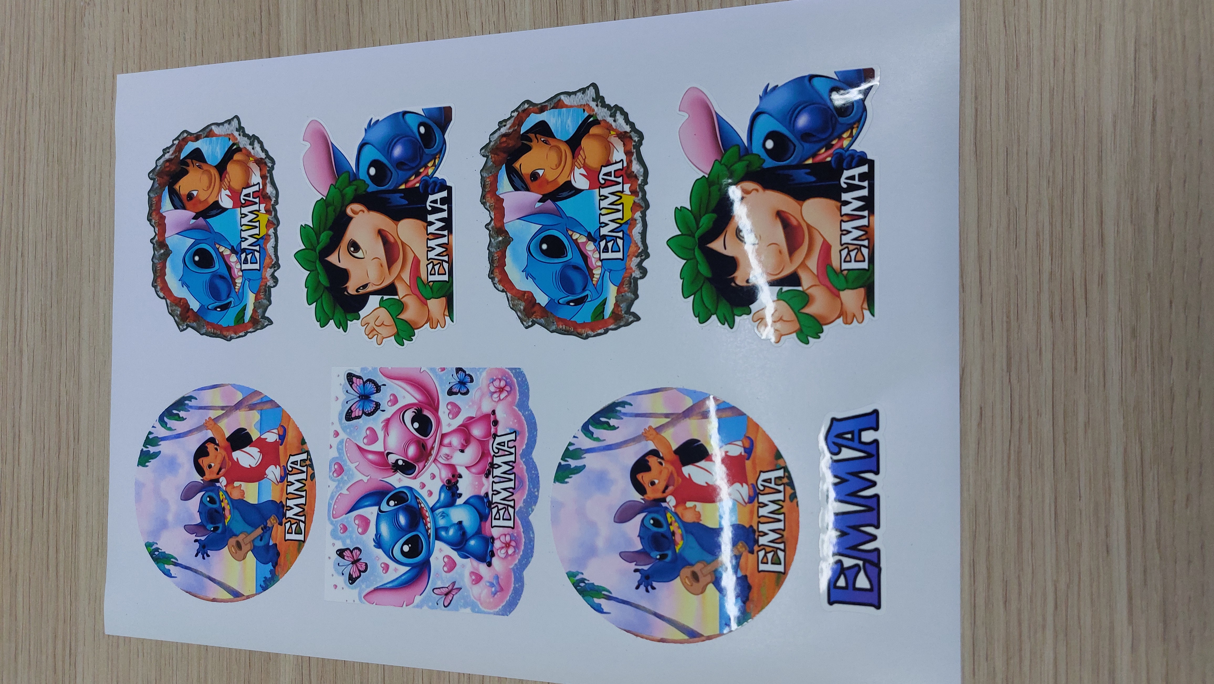 Stickers Temáticos Lilo & Stitch Personalizados Emma